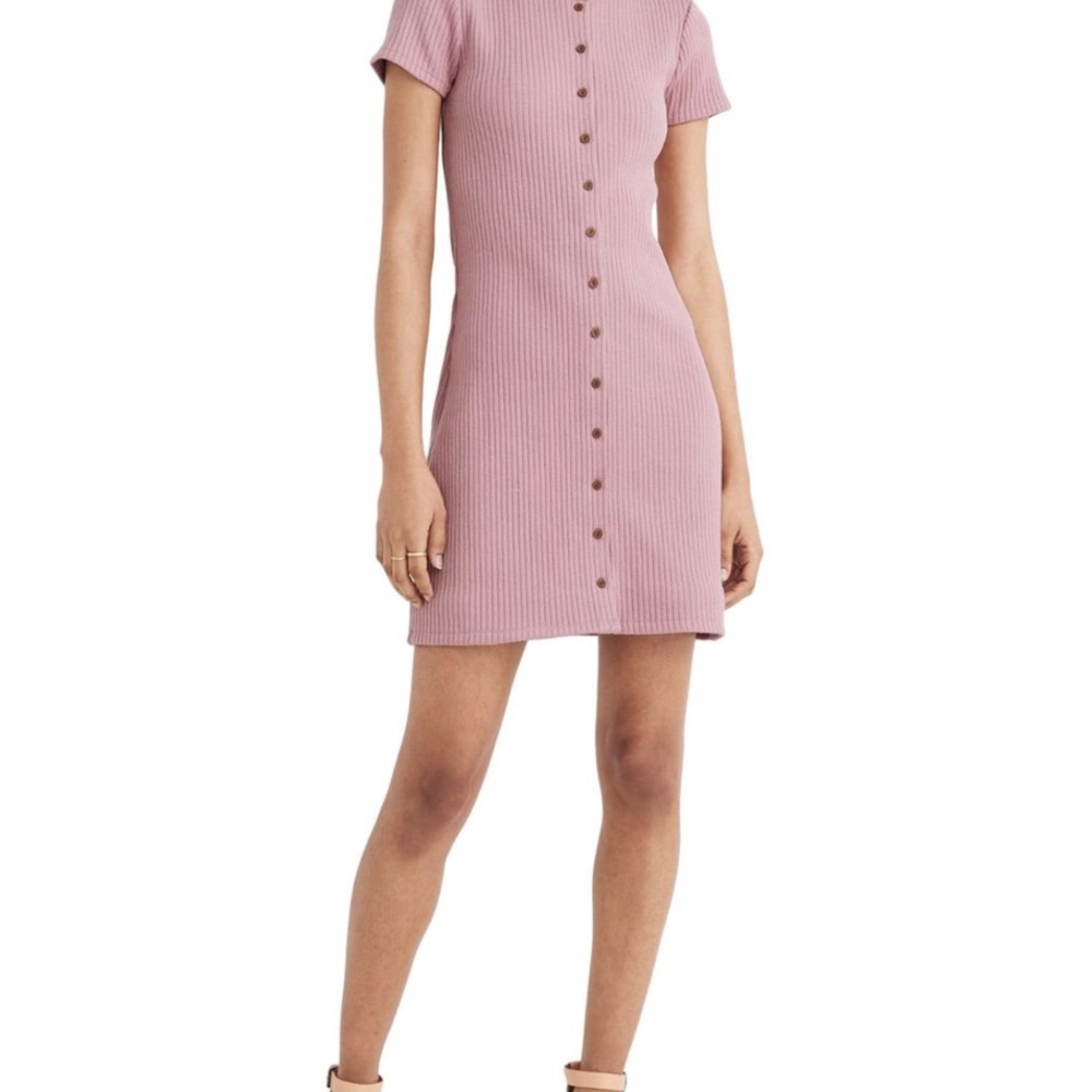 MADEWELL | Button-Down Ribbed Dress - Picture 2 of 7